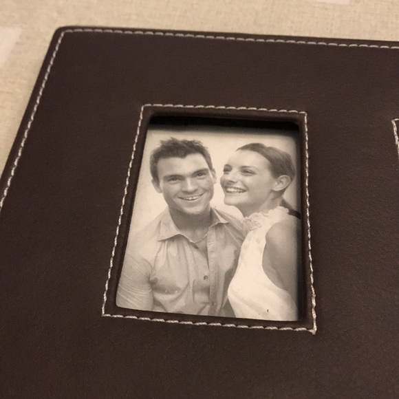 Brand New Leather Embossed Desk Picture Frame! - Picture 2 of 6